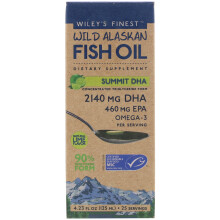 Wiley's Finest, Wildes Fischöl aus Alaska, Gipfel-DHA, 4,23 fl oz (125 ml)