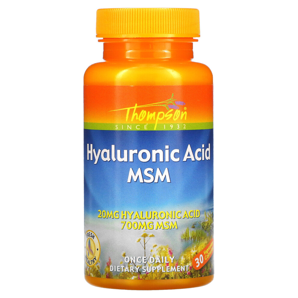 Thompson's Thompson, Hyaluronic Acid Msm, 30 Vegetarian Capsules