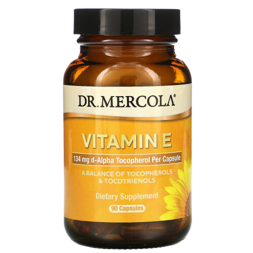 Dr. Mercola, Vitamine E, 90 Capsules