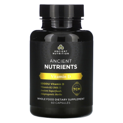Ancient Nutrition, Vitamin D, 5.000 IE, 60 Kapseln 2