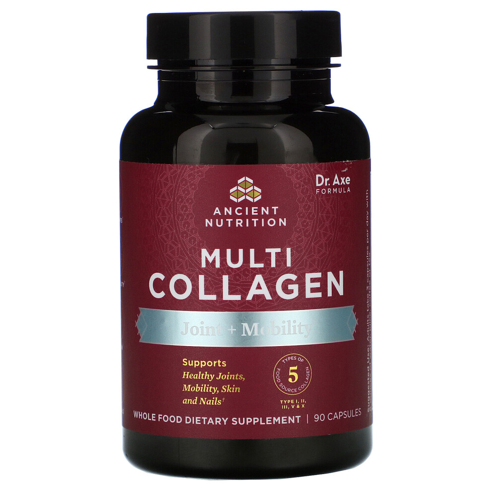 Dr. Axe / Ancient Nutrition , Multi Collagen, Joint + Mobility, 90 Capsules