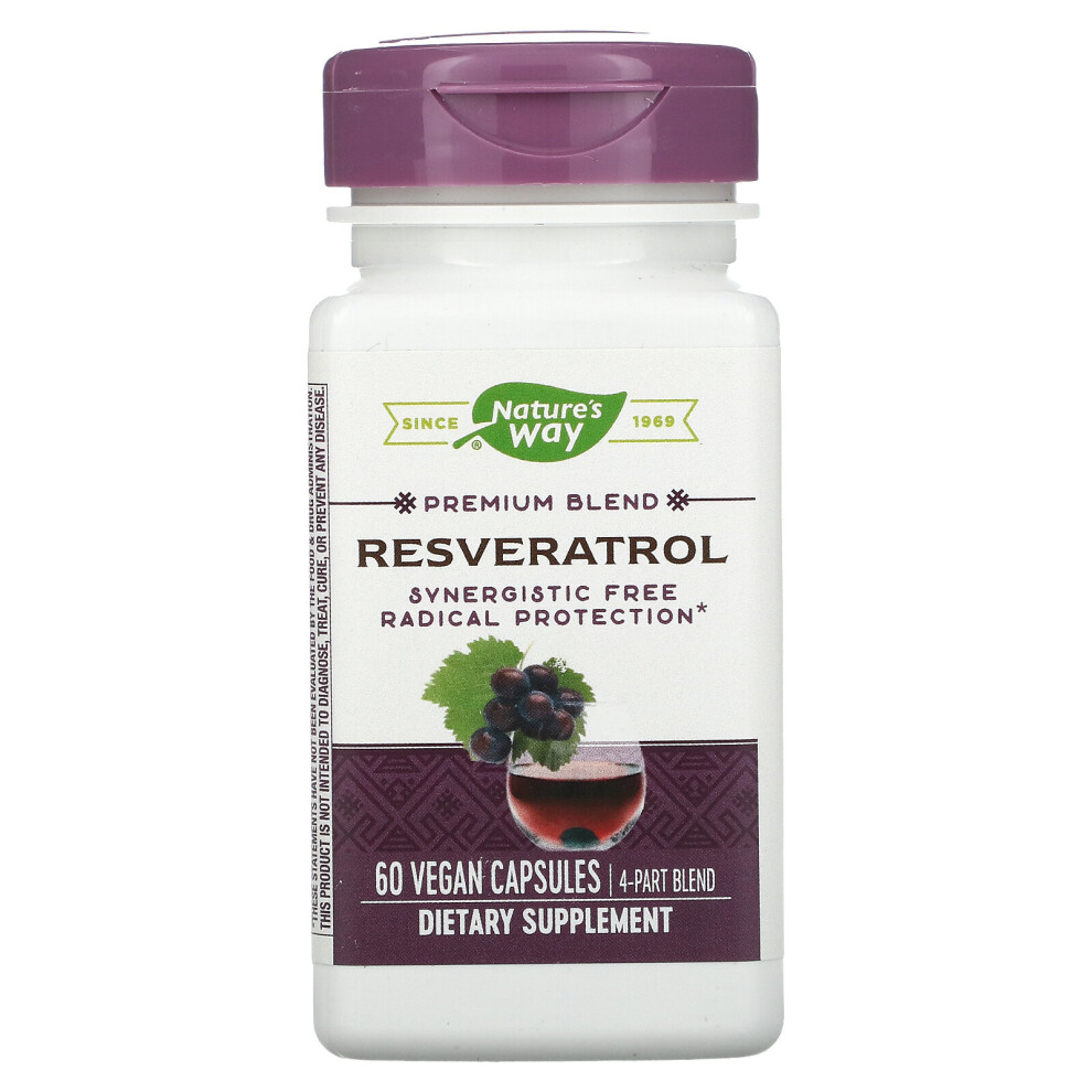Nature's Way , Resveratrol, 60 Vegan Capsules