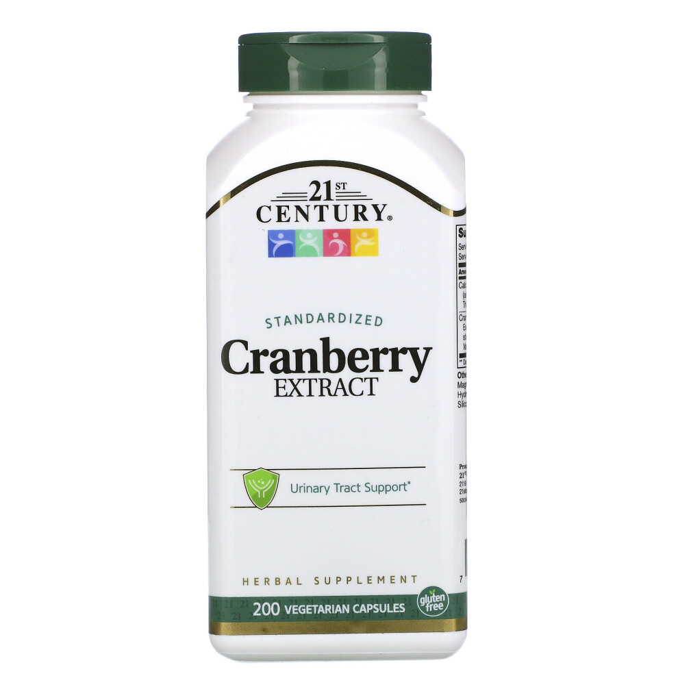 21St Century , Cranberry Extract, Standardized, 200 Vegetarian Capsules