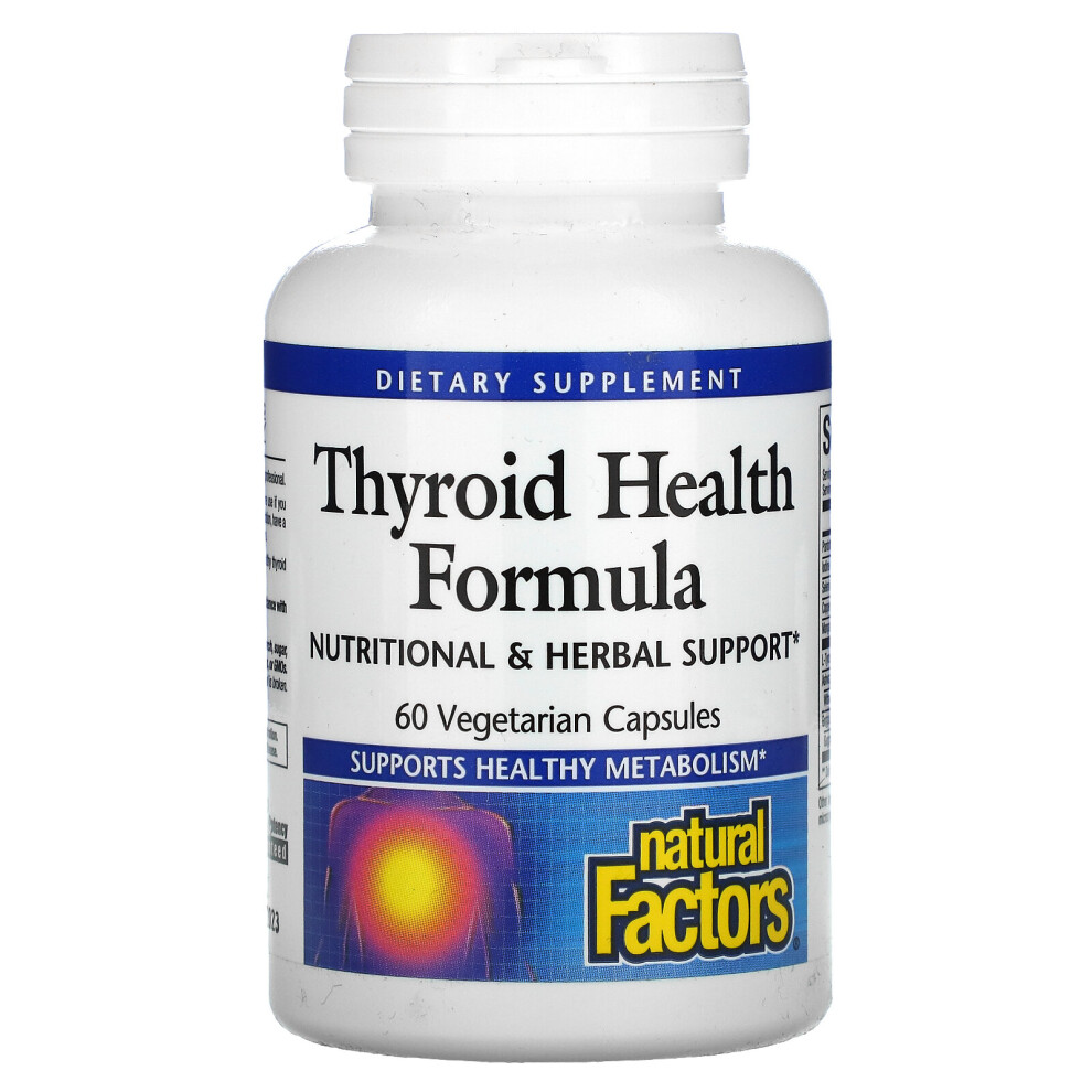 Natural Factors , Thyroid Health Formula, 60 Vegetarian Capsules