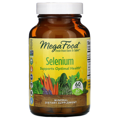 MegaFood, Selen, 60 Tabletten