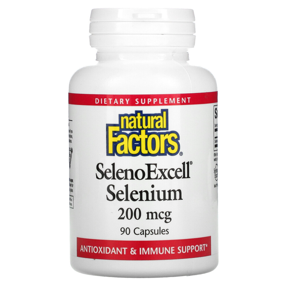 Natural Factors , Selenoexcell, Selenium, 200 Mcg, 90 Capsules