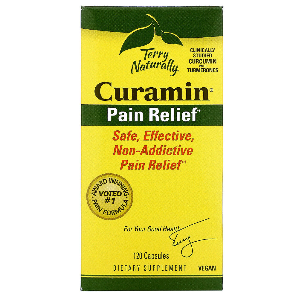 Terry Naturally , Curamin, Pain Relief, 120 Capsules