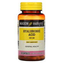 Mason Natural, Acide Hyaluronique, 100 mg, 30 Gélules