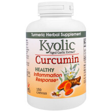 Kyolic, Extrait d'Ail Vieilli, Curcumine, 150 Capsules