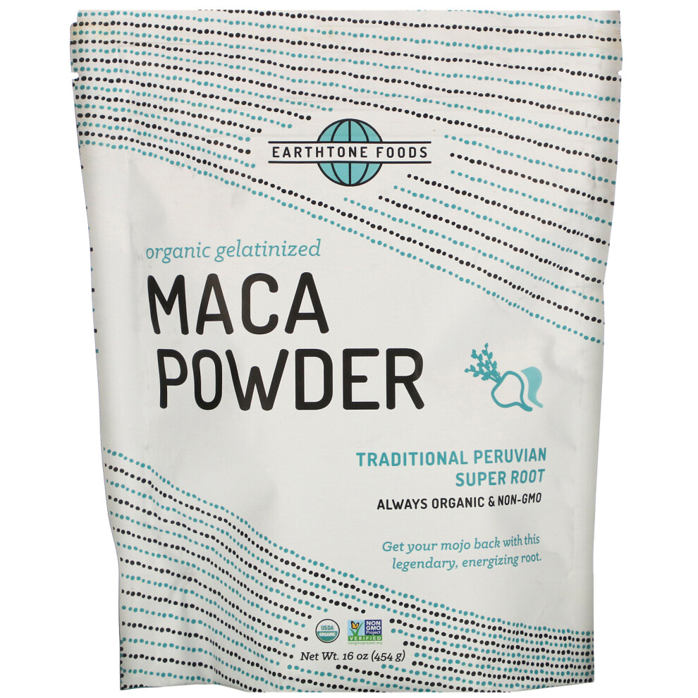 Earthtone Foods , Organic Gelatinized Maca Powder, 16 Oz (454 G)