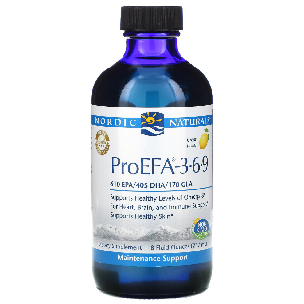 Photos - Vitamins & Minerals Nordic Naturals , ProEFA - 3-6-9, Lemon , 8 fl oz (237 ml)