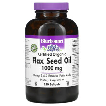 Bluebonnet Nutrition, Bio-Leinsamenöl, 1.000 mg, 250 Weichkapseln