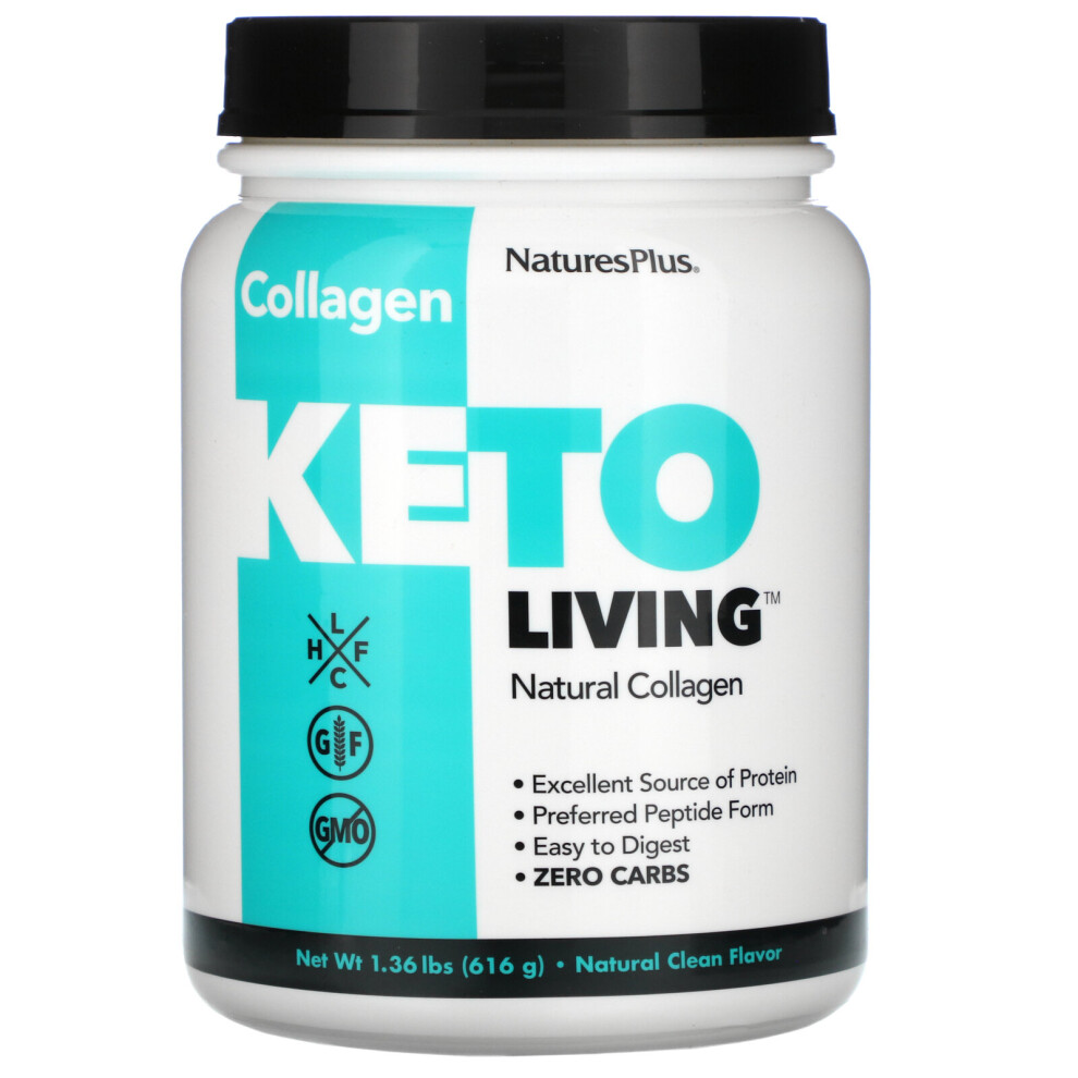 Nature's Plus , Keto Living, Natural Collagen, 1.36 Lbs (616 G)