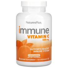 Nature's Plus, Immune Vitamin C, Citrus, 500 mg, 100 Chewables
