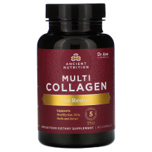 Ancient Nutrition, Multi-Collagène, Restauration Intestinale, 90 Gélules