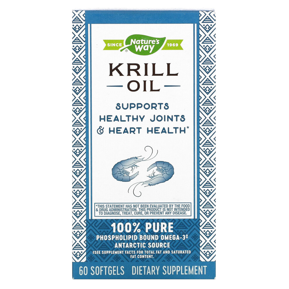 Nature's Way , Krill Oil, 60 Softgels