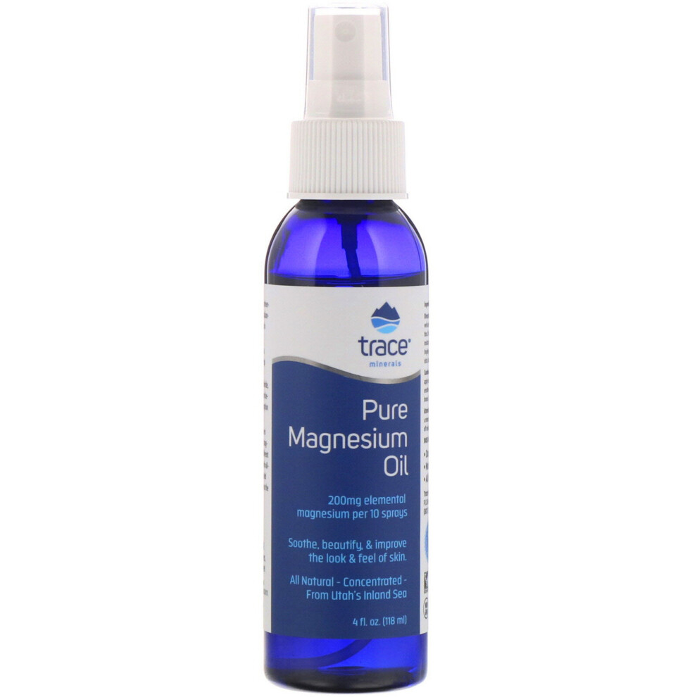 Trace Minerals Research , Pure Magnesium Oil, 4 Fl Oz (118 Ml)