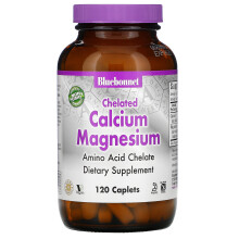 Bluebonnet Nutrition, Calcium Magnésium Chélaté, 120 Comprimés