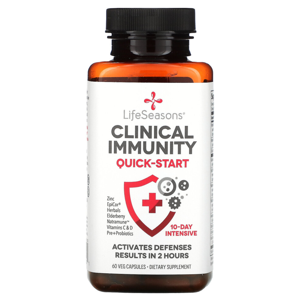 Lifeseasons , Clinical Immunity, Quick-Start, 60 Veg Capsules