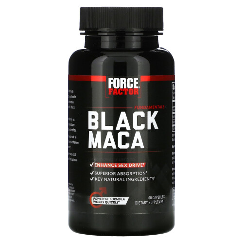 Force Factor, Schwarze Maca, 60 Kapseln 2