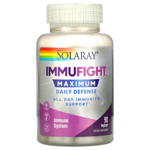 Solaray, ImmuFight, Maximum Daily Defense, 90 VegCaps 2