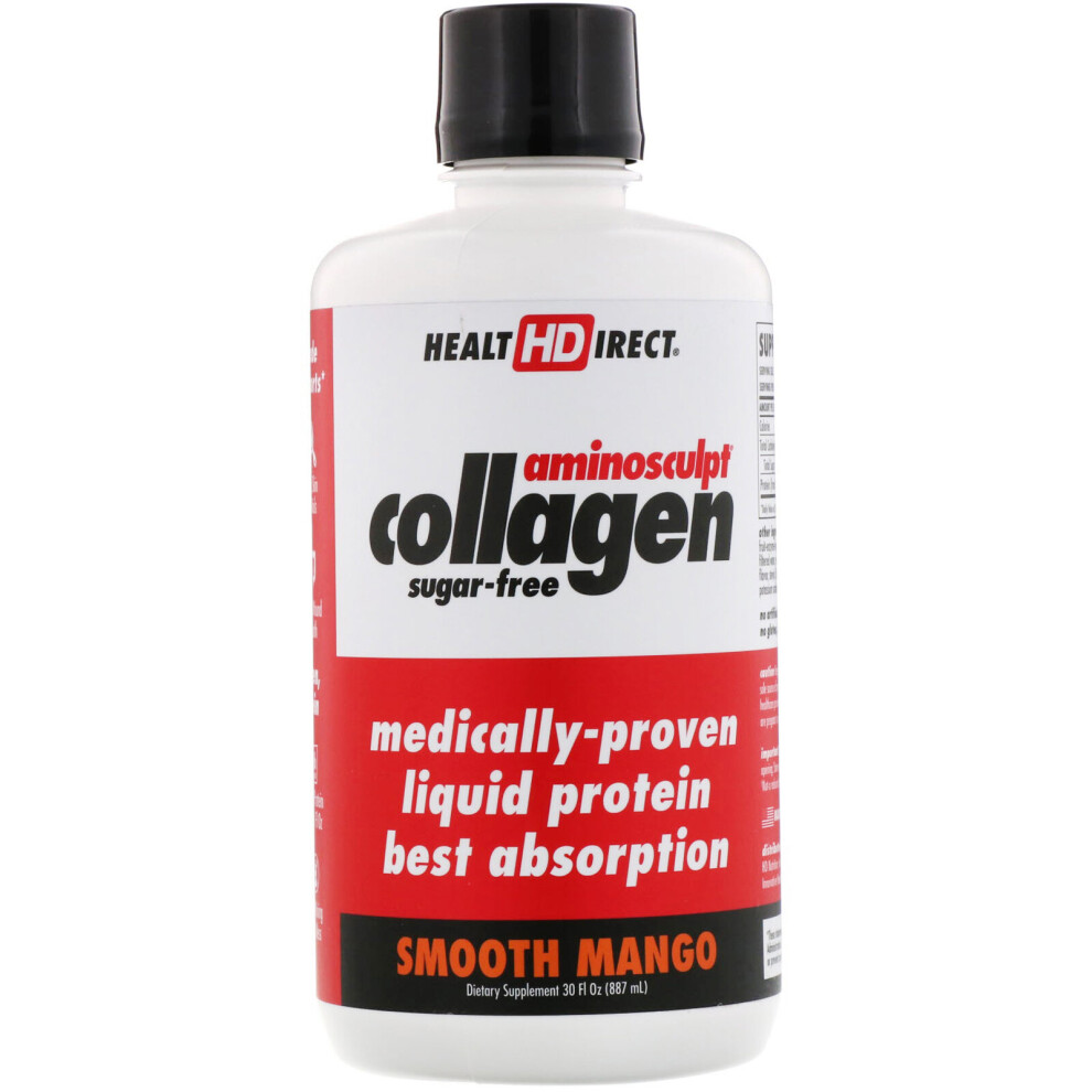 Health Direct , Amino Sculpt Collagen, Smooth Mango, 30 Fl Oz (887 Ml)