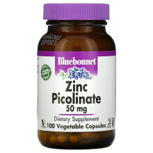 Bluebonnet Nutrition, Zinkpicolinat, 50 mg, 100 Vegetarische Kapseln