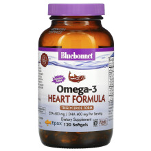 Bluebonnet Nutrition, Omega-3 Fischöl, Herzgesundheit, Zitrone, 120 Weichkapseln