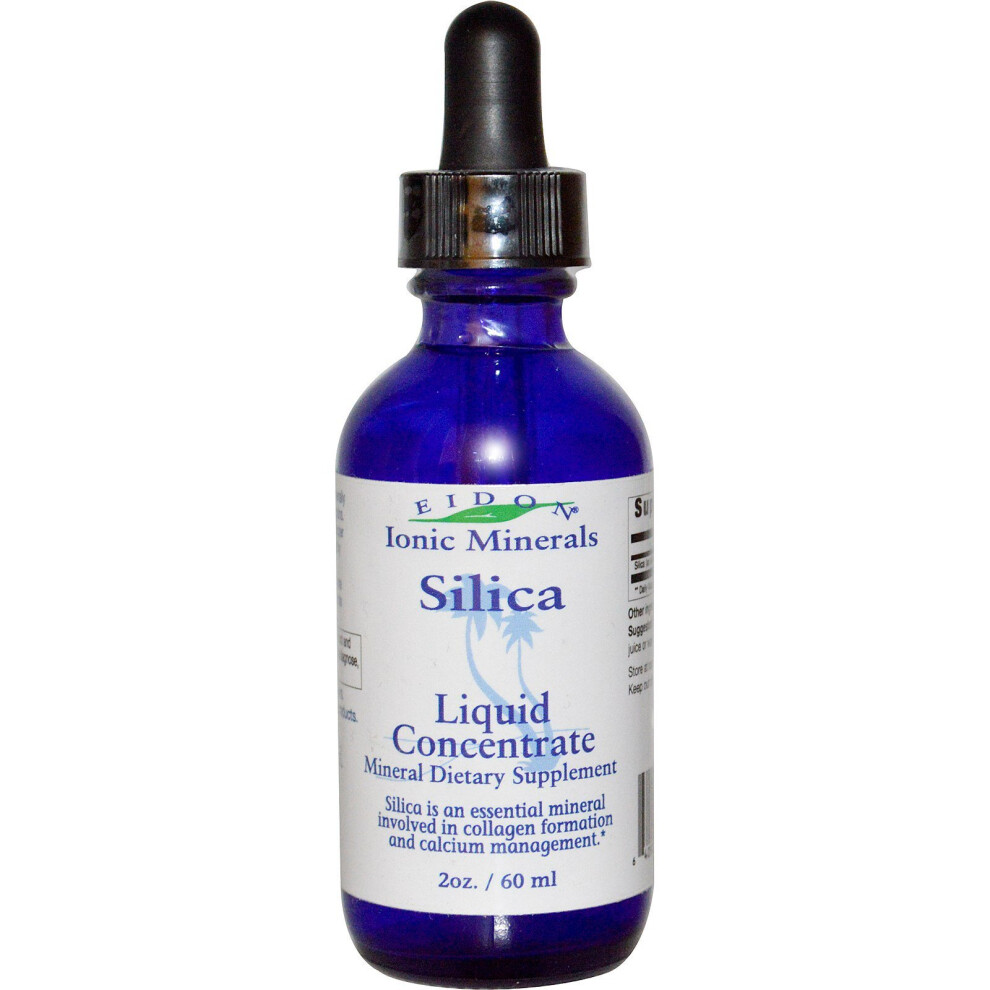 Eidon Mineral Supplements , Ionic Minerals, Silica, Liquid Concentrate, 2 Oz (60 Ml)