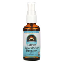 Source Naturals, Wellness, Colloidal Silver Throat Spray, 30 PPM, 2 fl oz (59.14 ml)