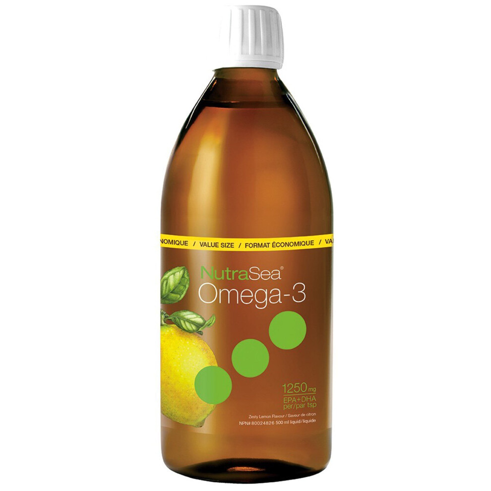 Ascenta Light Nutrasea, Omega-3, Zesty Lemon Flavor, 16.9 Fl Oz (500 Ml)