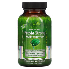 Irwin Naturals Prosta-Strong - Prostate Health Support with Saw Palmetto Lycopene Pumpkin Seed & More - 90 Liquid Softgels