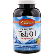 Carlson, Das Feinste Fischöl, Natürlich Orange, 350 mg, 240 Softgels