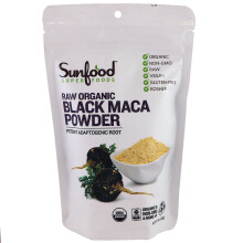 Sunfood, Superaliments, Poudre de Maca Noire Bio, 4 oz (113 g)
