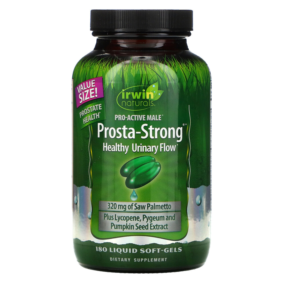 Irwin Naturals , Prosta-Strong, Healthy Urinary Flow, 180 Liquid Soft-Gels