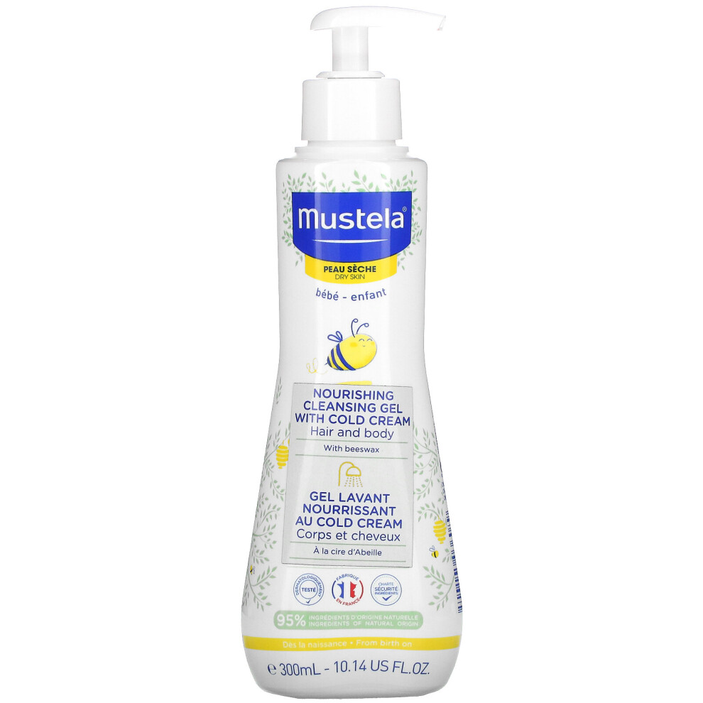 Mustela Nourishing Cleansing Gel With Cold Cream For Dry Skin 300ml