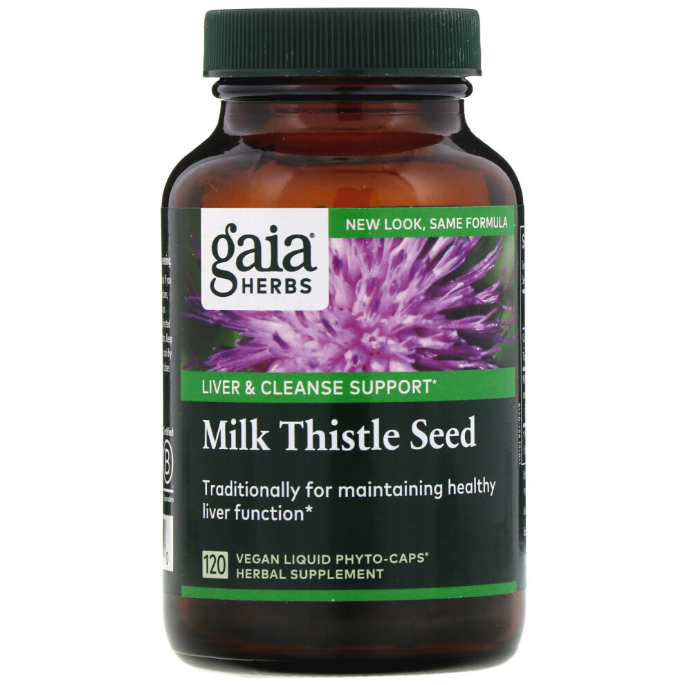 Gaia Herbs , Milk Thistle Seed, 120 Vegan Liquid Phyto-Caps