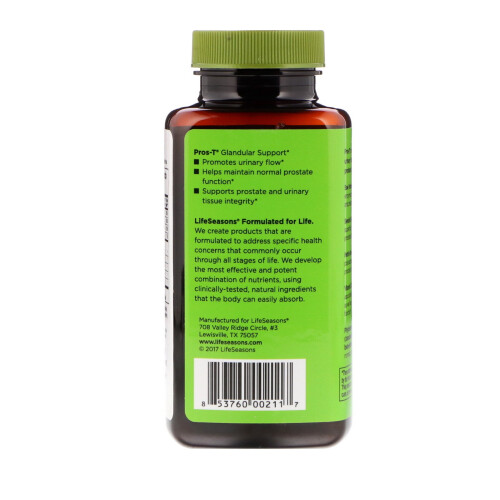 LifeSeasons, Pros-T Glandular Support, 60 Softgels 2