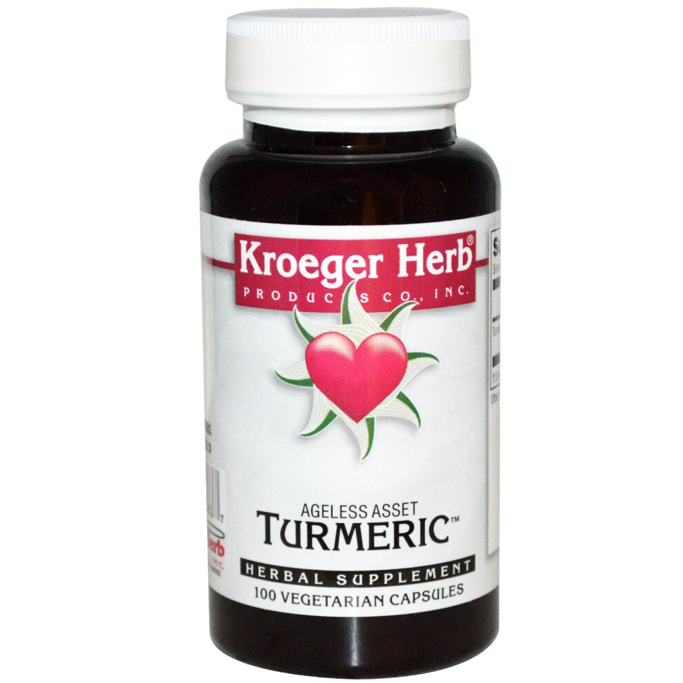 Kroeger Herb Co , Turmeric, 100 Vegetarian Capsules
