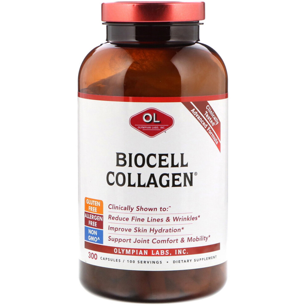 Olympian Labs Inc. Olympian Labs, Biocell Collagen, 300 Capsules