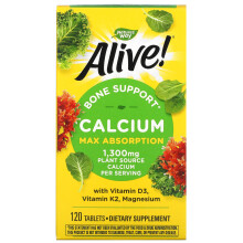 Nature's Way, Alive! Kalzium Max Absorption, 120 Tabletten