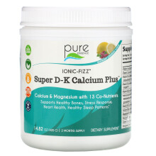 Pure Essence, Ionic-Fizz, Super D-K Kalzium Plus, Himbeerlimonade, 14,82 oz (420 g)