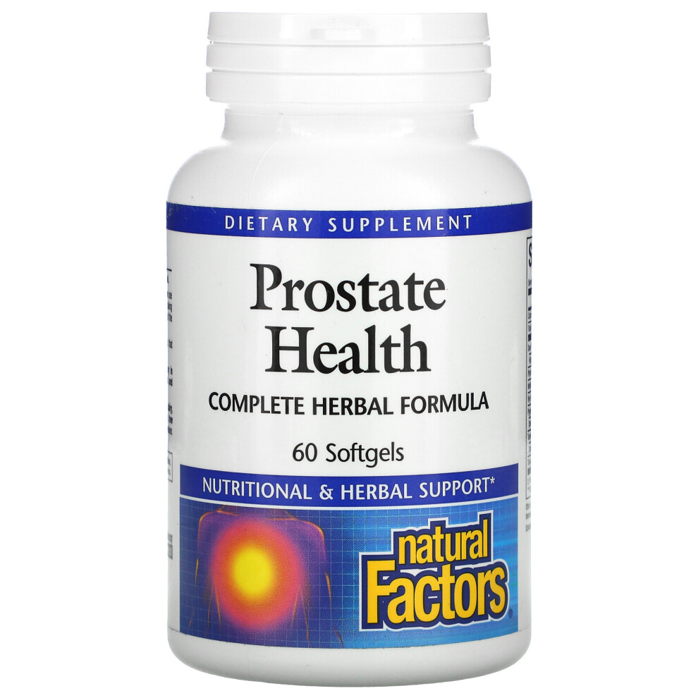 Natural Factors , Prostate Health, Complete Herbal Formula, 60 Softgels