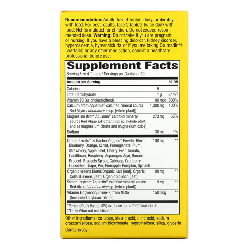Nature's Way, Alive! Kalzium Max Absorption, 120 Tabletten 1