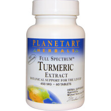 Planetary Herbals, Vollspektrum Kurkuma-Extrakt, 450 mg, 60 Tabletten