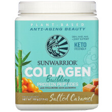 Sunwarrior, Kollagenaufbauendes Proteinpeptid, Gesalzenes Karamell, 1,1 lb (500 g)
