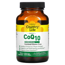Country Life, Veganes CoQ10, 100 mg, 120 Vegane Weichkapseln