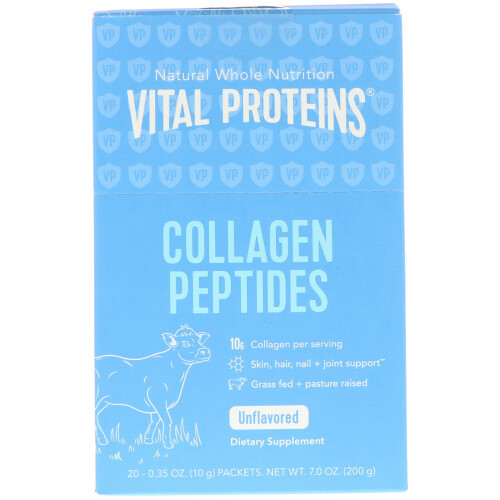 Vital Proteins Vital Proteins, Collagen Peptides, Unflavored, 20 Packets, 0.35 oz (10 g) Each