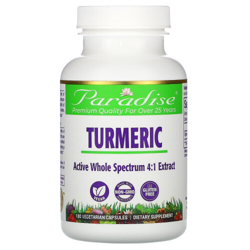 Paradise Herbs, Extrait de Curcuma, 180 Capsules Végétariennes