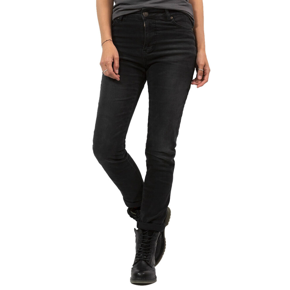(30 (Long Leg)) John Doe Betty High Waist Ladies Denim Jeans With XTM-Fiber Black Used-image-OPC-P9J56H9-NEW